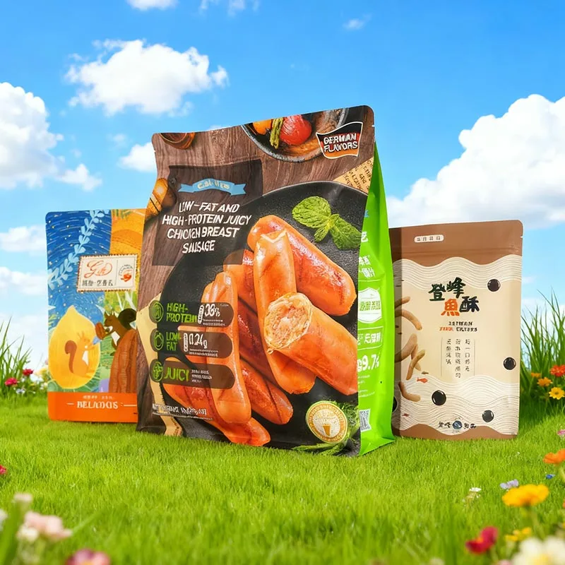 Tas Kemasan Woh-wohan lan Kacang Kering Kertas Kraft Ramah Lingkungan